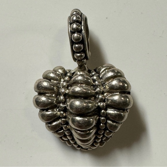 Sterling Silver Puffy Heart Pendant - Picture 6 of 11